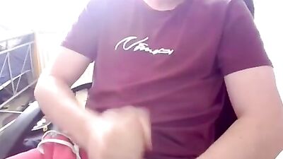 Red sweats boys porn gets interrupted shooting his load