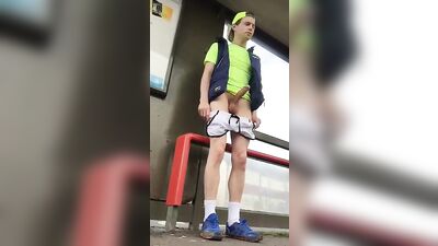 Horny at bus station