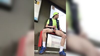 Horny at bus station