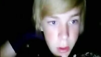 Beautiful blond and smooth boy who masturbates