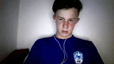 Danish boy makes a mess on bathroom floor