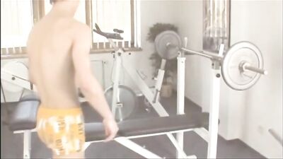 Gym Lads Jerk Each Other Off