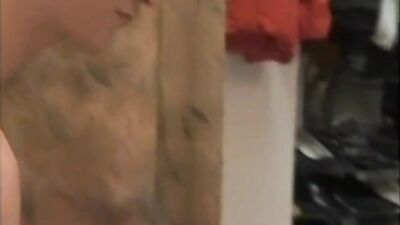 Cutie cums in closet