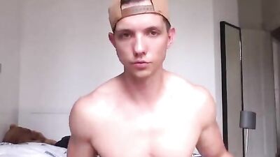 Danish 22yo boy - Hot muscle stud jerking and cum