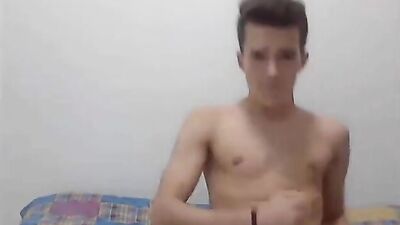 Nice smooth blond who loves to wank and drink his sperm