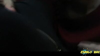 Anonymous twink sucking my cock and eating my cum - Camilo Brown