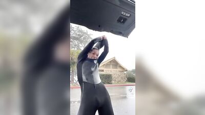 Wetsuit bulge twink tube
