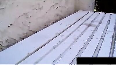 Two twinks having a hard bareback outdoors