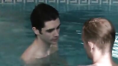 He jerks me in the pool