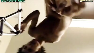 Cute solo black boy on cam