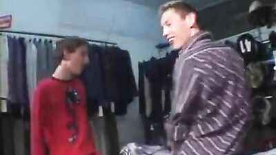Boys go clothes shopping