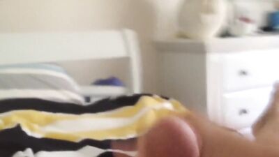 Quick jerk off session before getting dressed boys porn
