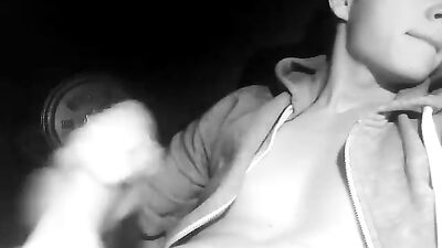 Very cute hung boy shoots a load onto torso