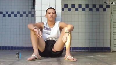 Latino show his cock