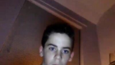 Cutie shows his cock and ass