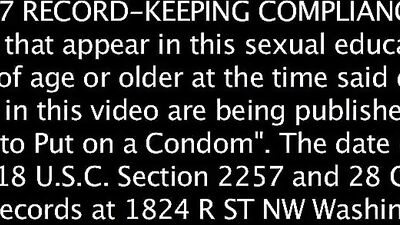 Brent Corrigan: How to put on a condom