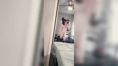 Sissy Femboy Fucked Standing By Trans Girl