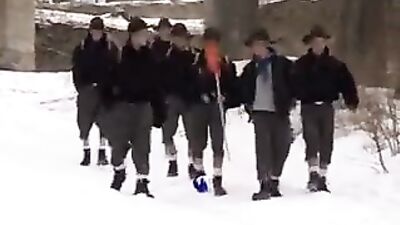 Scouts on winter camp