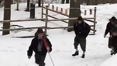 Scouts on winter camp