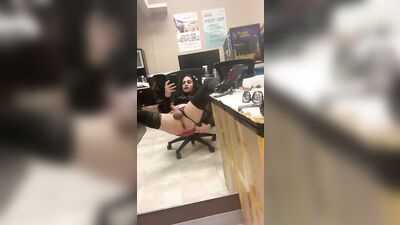 Crossdressing sissy tgirl toying her ass with anal plug wanting daddy to breed her