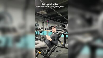 Sweaty gym lads fuck in the changing room showers