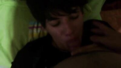 Teen russian boy suck on cam to dad's friend