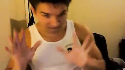 Jeremy working out and rubbing out