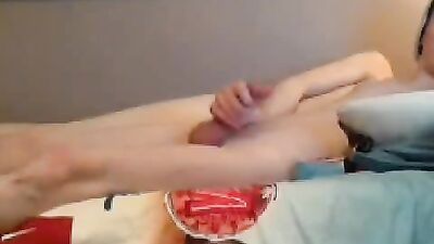 Two teen boyfriends caught on webcam fucking hard