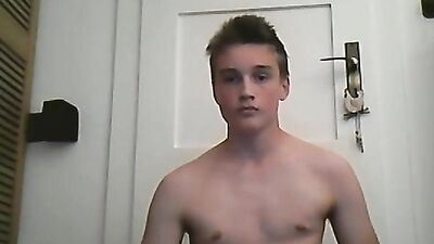 Blonde twink in bathroom cam boys porn