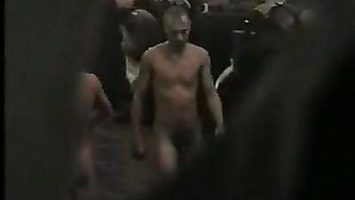 Shower room in russian barracks