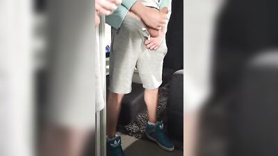 Big cumshot on miror
