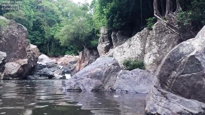 Public outdoor fuck, lover boy Latino Nathan fucks Asian boy Tyler Wu