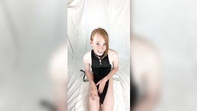 Little black dress anal play