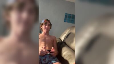 Dad catches 18 year old stepson getting dick sucked and cumming 3 TIMES while playing video games.