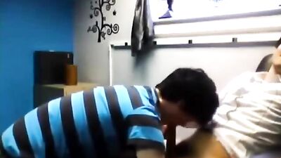 College Roommates Suck Each Other Off