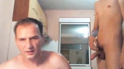 Blowing his young romanian neighbour