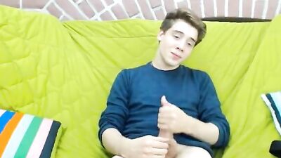 Horny euro guy masturbating on cam