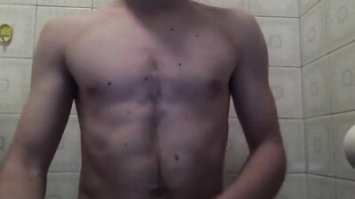 Hot young boy jerking