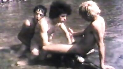 Vintage twinks in river