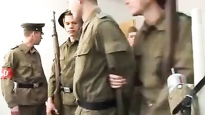 German recruits eating cum