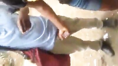 WHAT ???!!! BLACK STUDENT SHOWS OF MASSIVE COCK ON CAMPUS