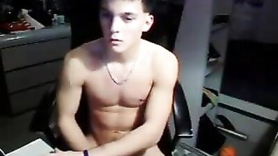 Cute Twink Jacks Off
