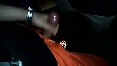 Asian blowjob cum in the bus