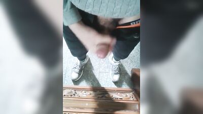 Skinny asian mirror jizz