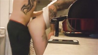 Getting dirty in the kitchen