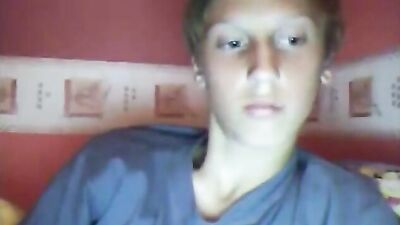 Young blond smooth and charming masturbating on her bed