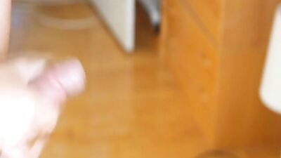 Danish - Creamy cumshot while wearing buttplug