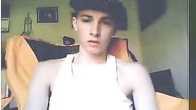 Stunningly beautiful boy masturbating