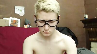 Beautiful and attractive teen boy blond on cam