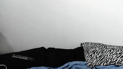 Smooth young and beautiful boy made his show on his bed